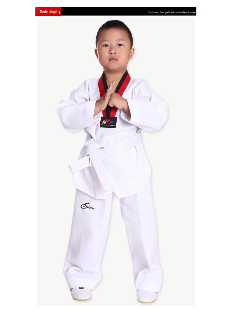 Taekwondo Uniform for Adults & Children: Pure Cotton Dobok for Beginners, Students, Coaches, Men & Women.
