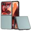 For Motorola Razr 60 Ultra 5G Case Electroplating Edge PU Leather Coated PC Phone Cover