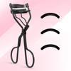 1 Portable Eyelash Curler with 5 Silicone Pads, Stainless Steel Eyelash Curler, Permanently Shaping Big Eyes.