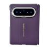 Suitable for Huawei PuraXMax wide folding mobile phone case, light plain leather magnetic suction center shaft hinge , anti-drop hard case