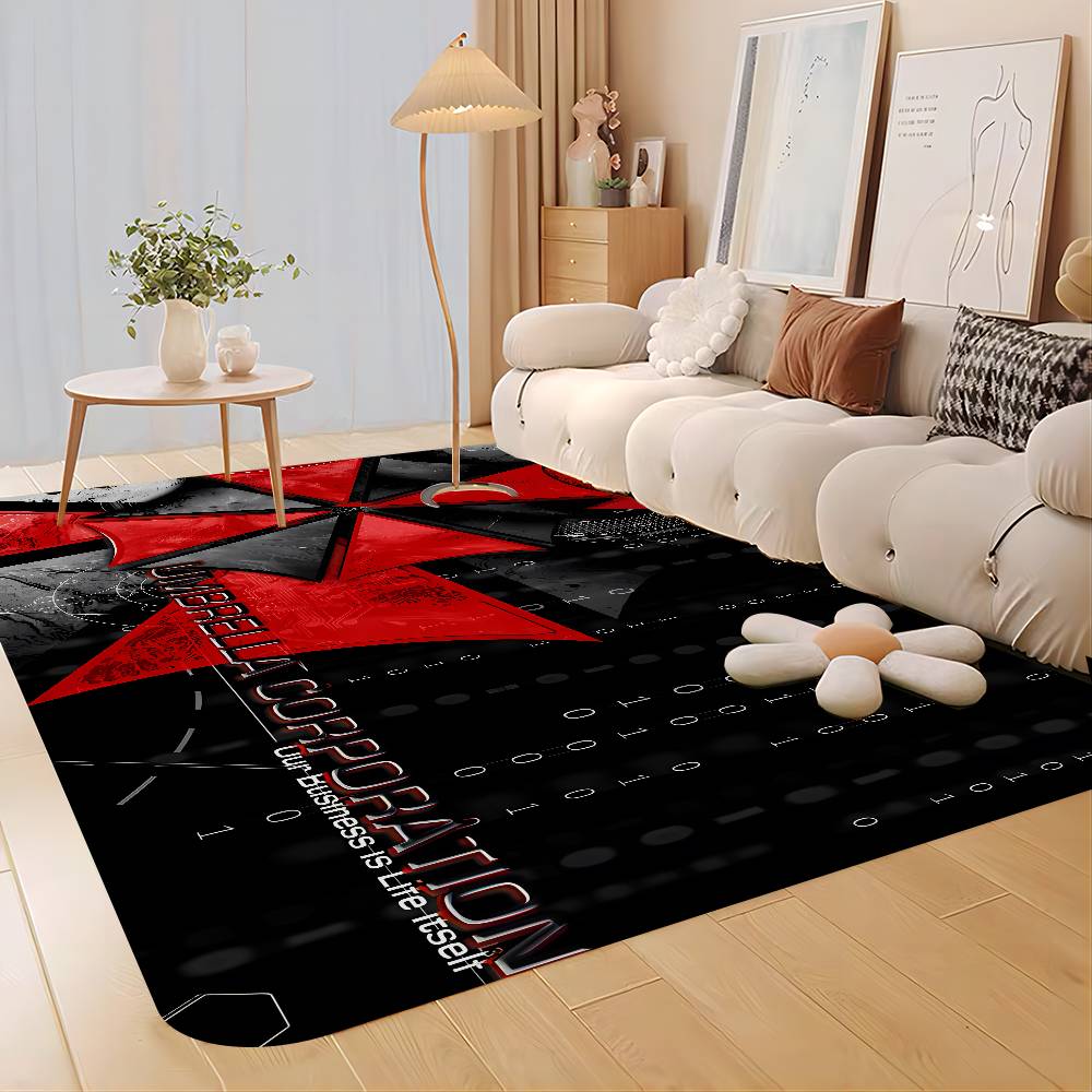 Horror Movie U-Umbrella C-Corporation Door Mat Washable Non-Slip Living Room Sofa Chairs Area Mat Kitchen Doormat Area Rug