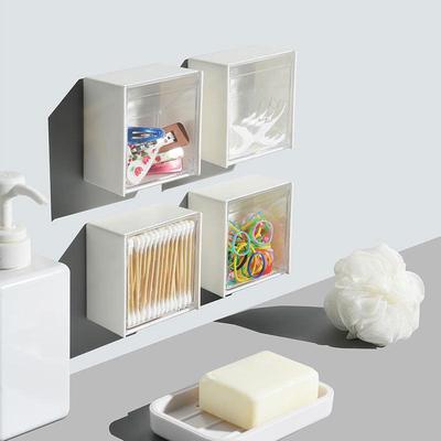 Japanese Waterproof Wall-Mounted Flip-Top Organizer for Bathroom Essentials