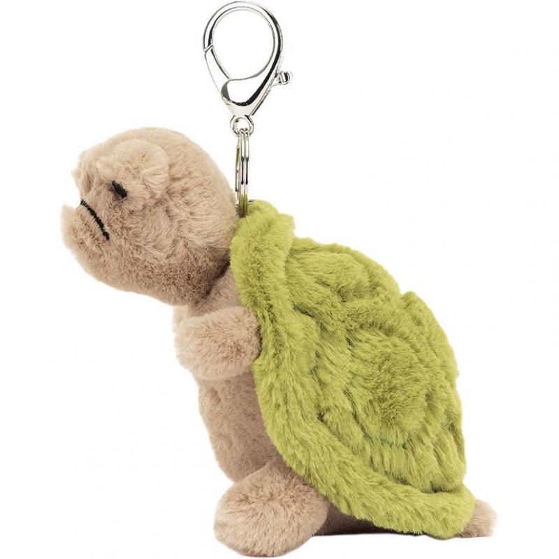 JELLYCAT Amphibious & Crawling Series Timmy Turtle Bag Companion Healing Doll Plush Pendant 6cm Height 14cm Length