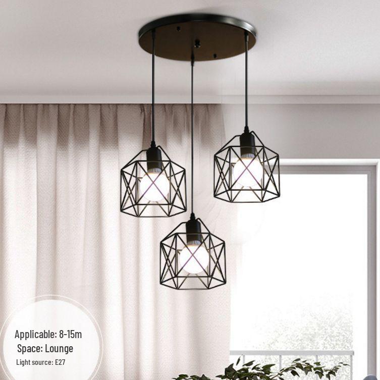 Nordic Industrial Chandelier - Retro Creative Lighting for Dining Rooms, Bars, and Bedrooms