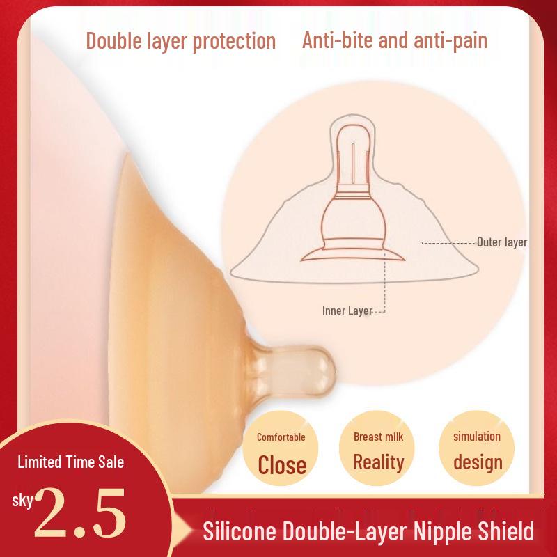 Ultra-Thin Nipple Shields for Breastfeeding: Two-Layer Traction Device for Inverted Nipples