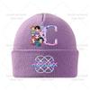 Anime Cartoon KPop Knitted Hat Winter Warm Windproof Hat Cartoon Anime Letter Pattern Knitted Hat Children's Birthday Gift