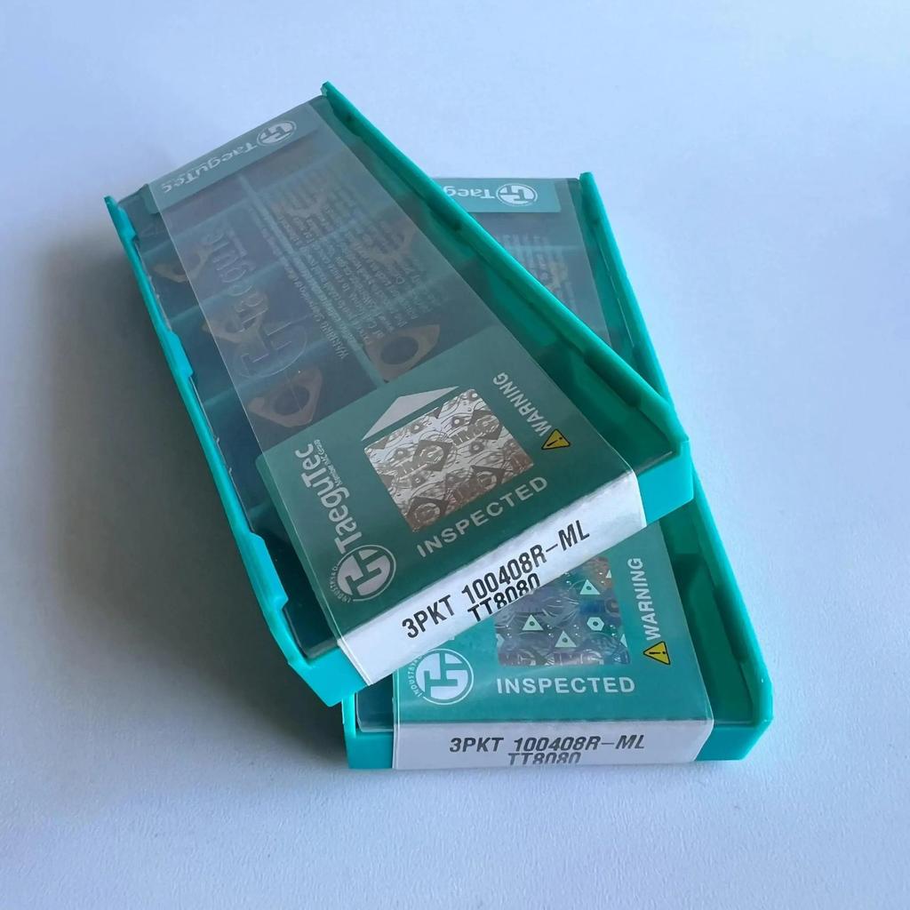 TaeguTec / 3PKT100408R-ML TT8080 /Original Genuine CNC Alloy Blade 10 PCS