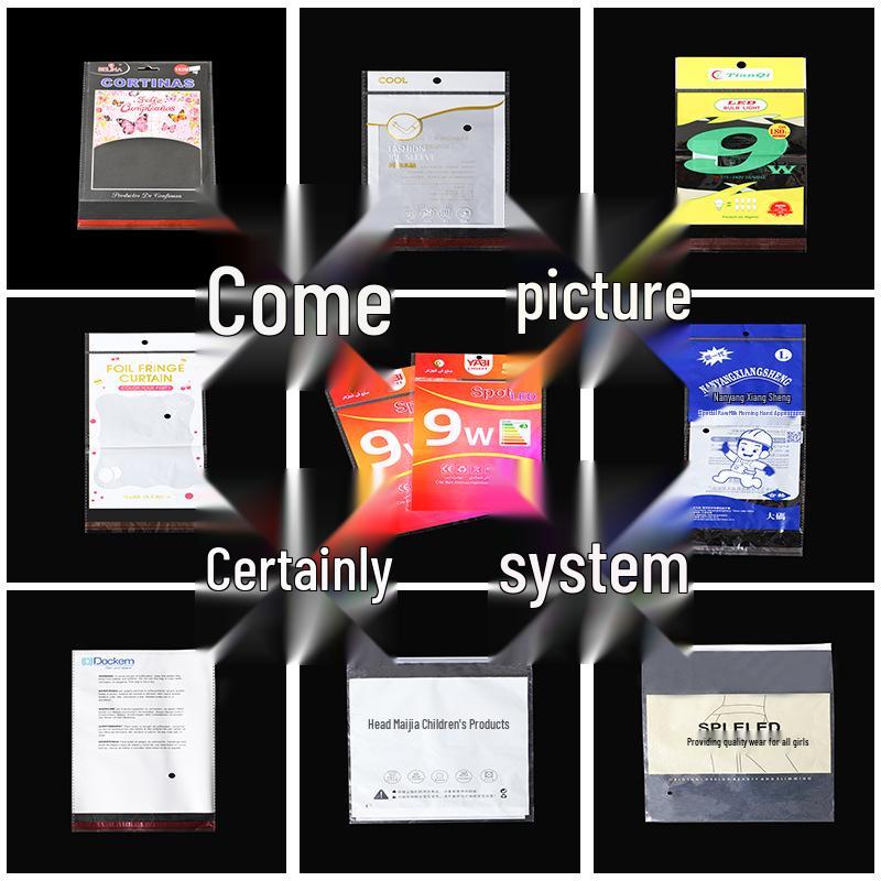 In Stock: Custom Printed Self-Adhesive OPP Jewelry Bags, 16-18cm Wide, Transparent Plastic with Sticker