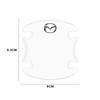 4Pcs Car Door Handle Bowl Guard + Door Edge Anti-Collision Protector for Mazda2, Mazda3, CX-5 FF21