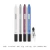 DragonRanee 12-Color Pearlescent Eyeshadow & Lipstick Pencil - Non-Smudging, Sharpenable, Fine Glitter Foam Pen