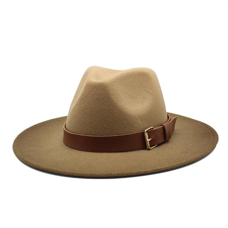 Spray Paint Gradual Change Color Jazz Hat Men And Women Woolen Top Hat