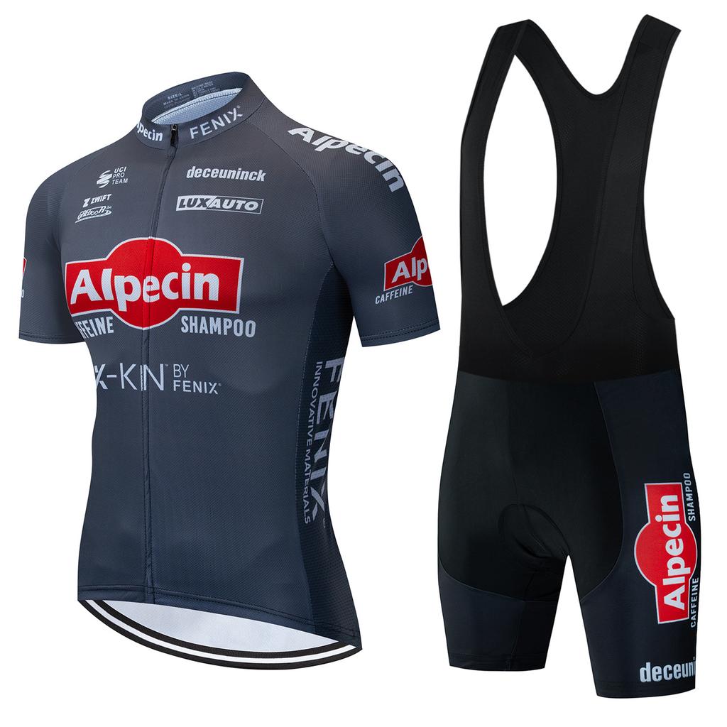 Tour De France Team Cycling Jersey Men's Short Sleeve Summer Shirt Breathable Quick Dry Outdoor Sportswear Mountain Clothing Set