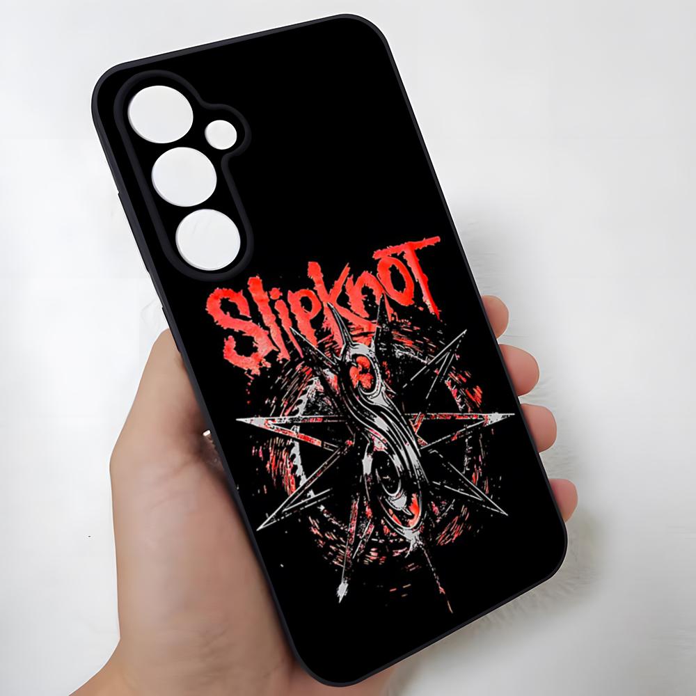 

S-Slipknot Popular Band Phone Case For Samsung S26 Ultra S25 Edge Ultra S23 S22 S21 S20 Ultra Plus S24 Fe Glass Cover Samsung S21 Ultra