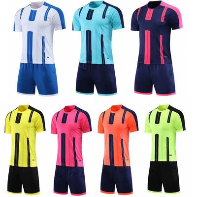 Men Short Sleeve White Soccer Jersey Set  Yellow Adult Football Uniform Man Pink  Team Soccer Shirt