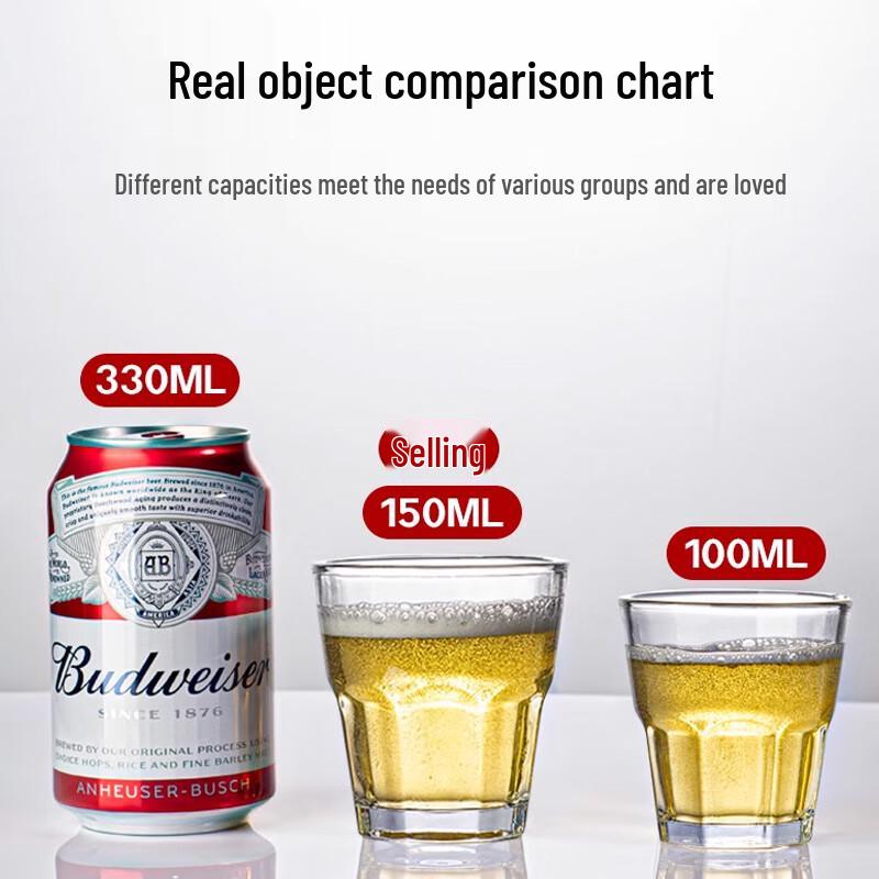 Shangqi Tempered Glass Square Beer Mug