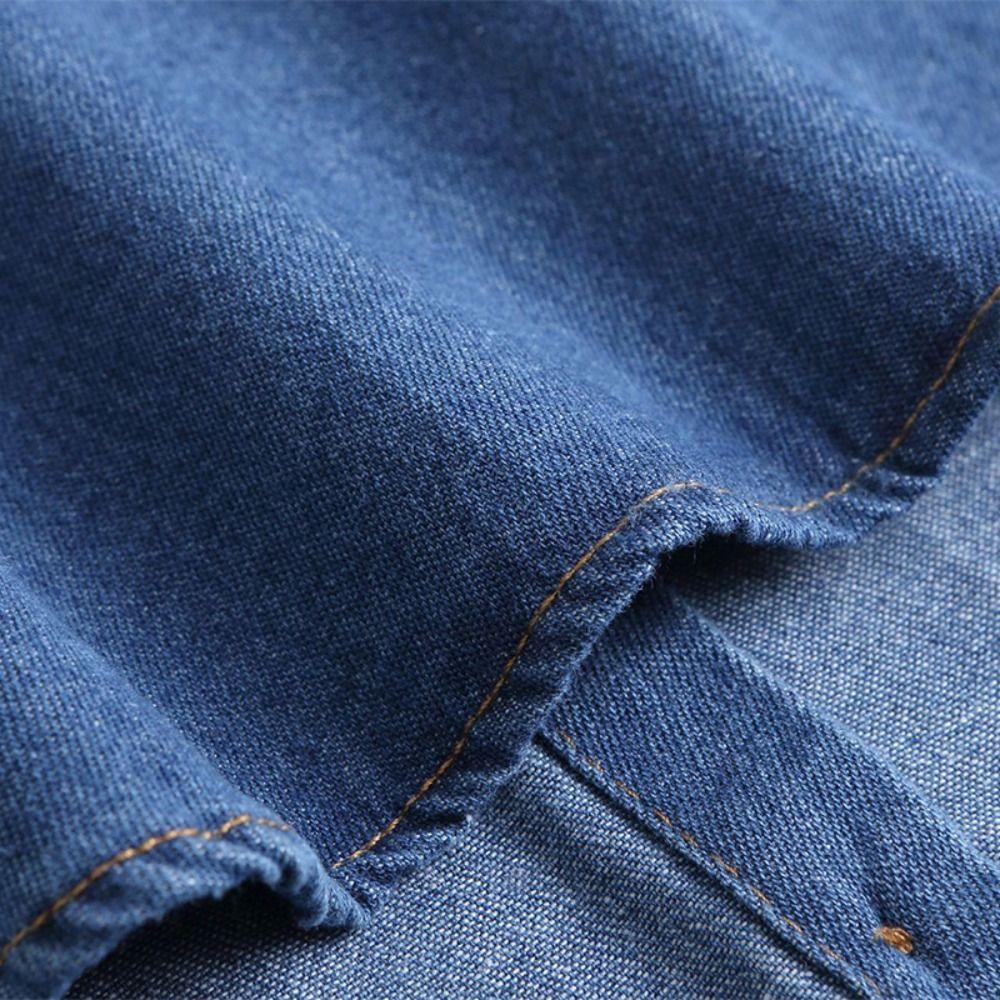 Schwarzer Denim Fake-Kragen Spitzkragen Falscher Blusenkragen Revers Halbshemd Kleidung Dekoration