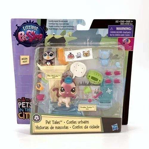 האזברו המקורי ליטlest Petshop סט סימולציית תרחיש בית משחק מודל חיה מיני חמוד אוסף צעצוע מתנת חג המולד