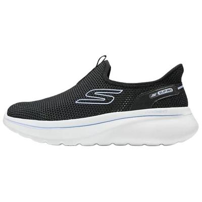 Go Walk Vielseitige Bequeme Strapazierfähige Wanderschuhe Damen Sneaker Schwarz Blau 125854-BKBL