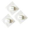 1/2/3Pcs Cartoon Expression Bun Squeeze Toy White Steamed Bun Sensory Pinch Fidget Toy Focus Work Study Stress Relief Hand Relaxation Toy