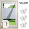 Curtain Holdbacks Pinch Pleat Hooks Strong Plastic Curtain Fixing Hooks For Home Office Window Easy to Installation