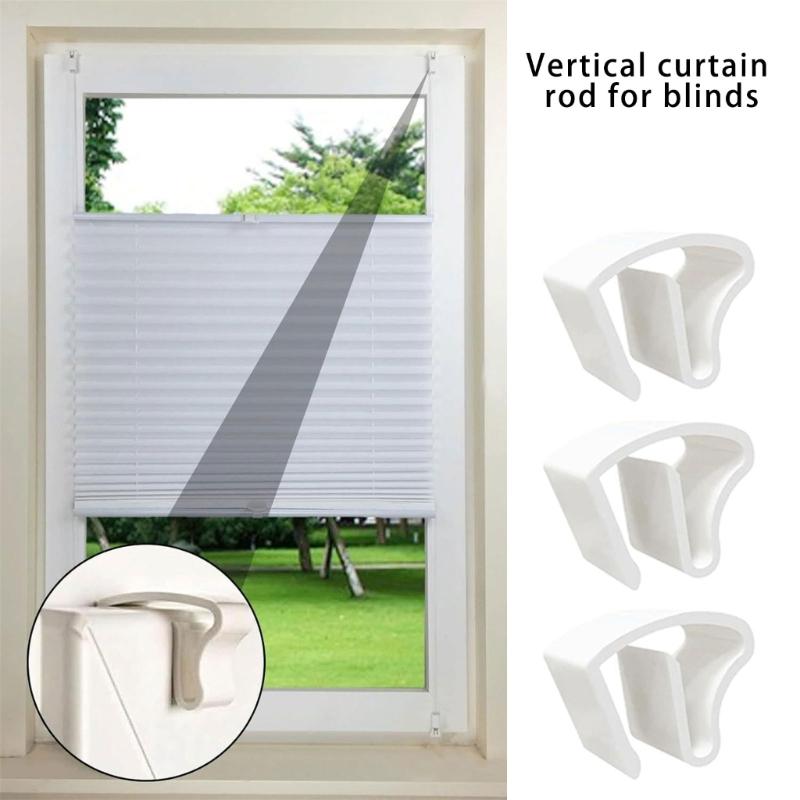 Curtain Holdbacks Pinch Pleat Hooks Strong Plastic Curtain Fixing Hooks For Home Office Window Easy to Installation