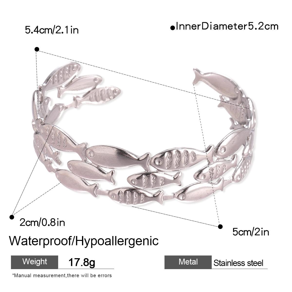 

Браслет из нержавеющей стали с текстурой рыбы: Стильный, Уникальный и Элегантный