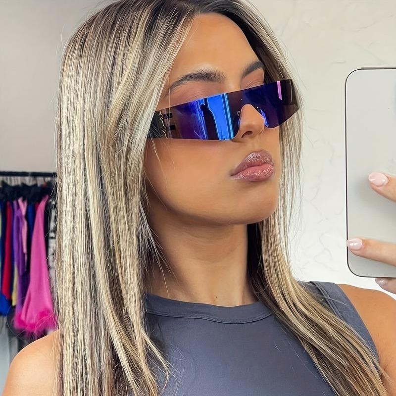 Fashionable Punk Sports Goggles With A Techy And Spicy Style Featuring A Frameless Design Popular In Europe And America.