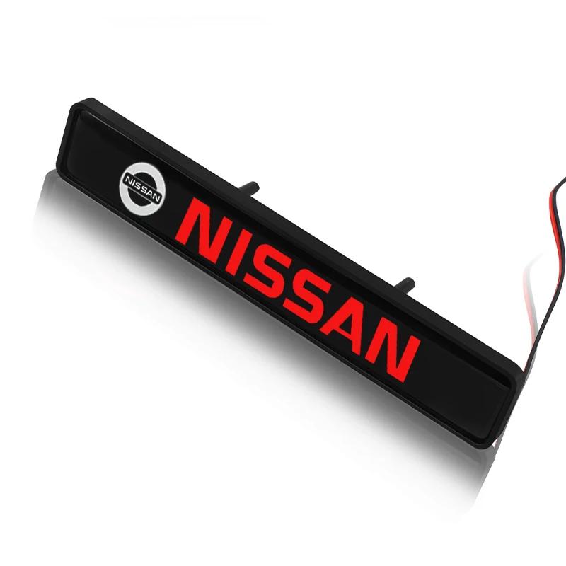 

Декоративные светодиодные огни для автомобиля, значок-украшение решетки переднего капота для Nissan Qashqai X J10 J11 Trail Tiida Juke Teana Pulsar Altima