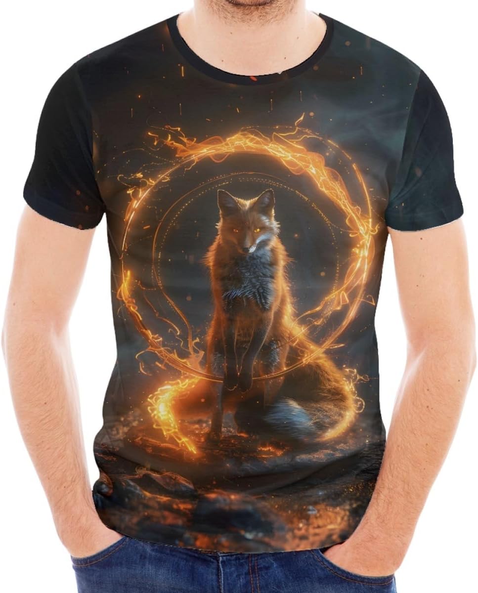 

GLUDEAR Мужские модные футболки с 3D-принтом, забавным графическим узором, круглым вырезом, быстросохнущие, COOL, с коротким рукавом 6XL