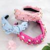 Girlgo Bling Bling Rhinestone Decorative Wide Brimmed Head Band Trendy Non Slip Hair Hoop for Women Casual Headband