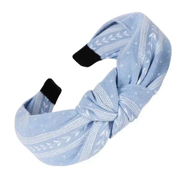 Womens Fashion Knotted Headband Girls Solid Color Hairband Simple Cross Knot Hairband Headband Womens Hair Accessories Wholesale