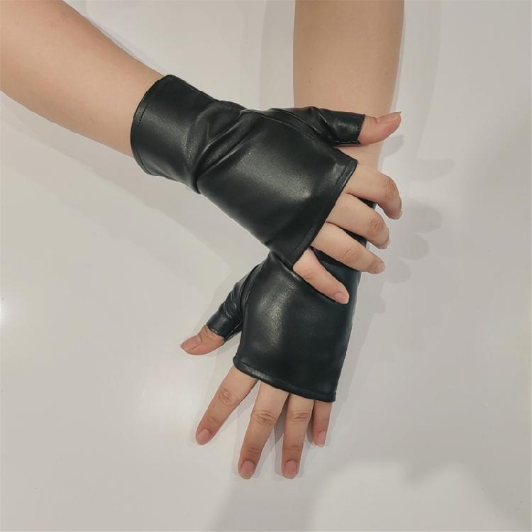 Lightweight Fingerless Gloves Punk Edge Decor Breathable Fabric For Extended Outdoor Use
