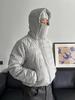 Leichte Winterjacke für Herren aus Baumwolle mit Kapuze, Reißverschluss und Masken-Design – Vielseitige Oberbekleidung