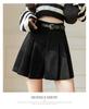 Women's High Waist Corduroy A-line Pleated Culottes Winter Shorts 2024