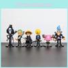 One Piece Luffy Zoro Black Outfit Pvc Figure Cake Decoration Set Of 6 Collectibles Gift