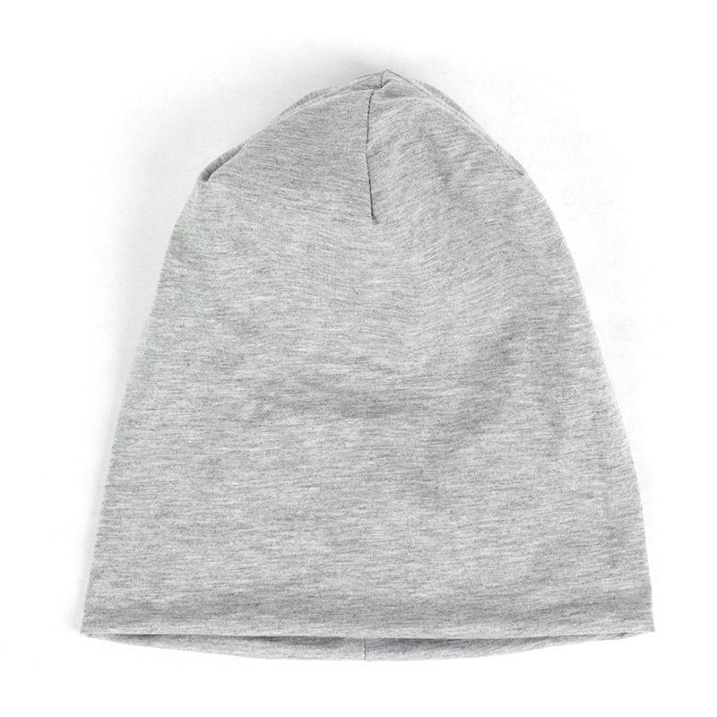 1pc color double-layer brimless casual skull hats for men and women,outdoor leisure pullover knitted hats for autumn and winter