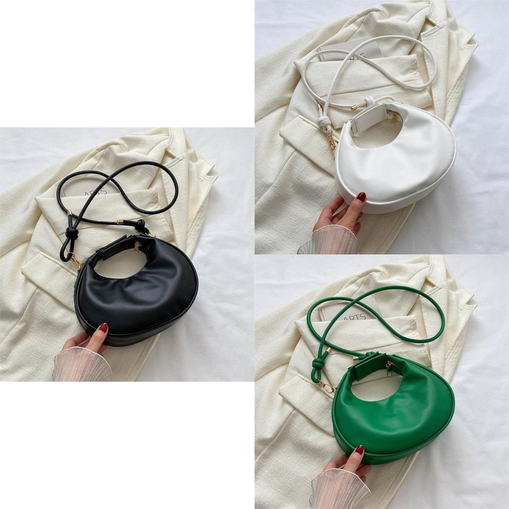 Fashionable Soft Pu Material Handbag 2023 Summer New Style Urban Simple Shoulder Bag