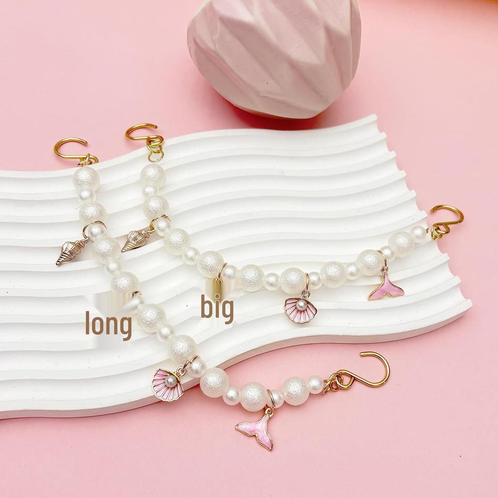 He Fang Ocean Adventure Jewelry Set: Sparkling Anchor Studs, Seashell Earrings, Light Luxury Bracelet.