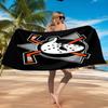 Anaheim Ducks Eishockey Team Strandtuch, Schnelltrocknend, Pflegeleicht, Geeignet für Fitness und Strandurlaub, Sport-Essential