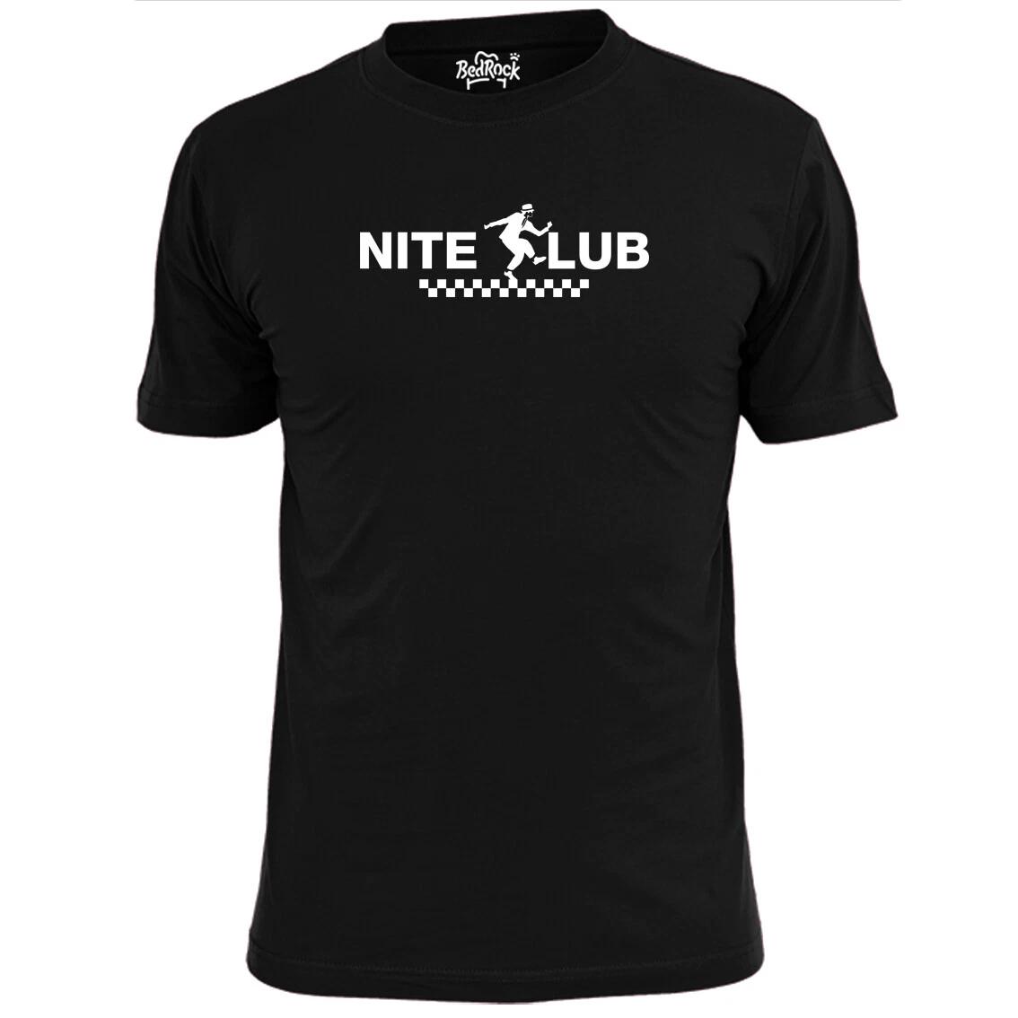 

Mens Nite Club Typo 2 Tone Ska T shirt Specials Madness Suggs Terry Hall S