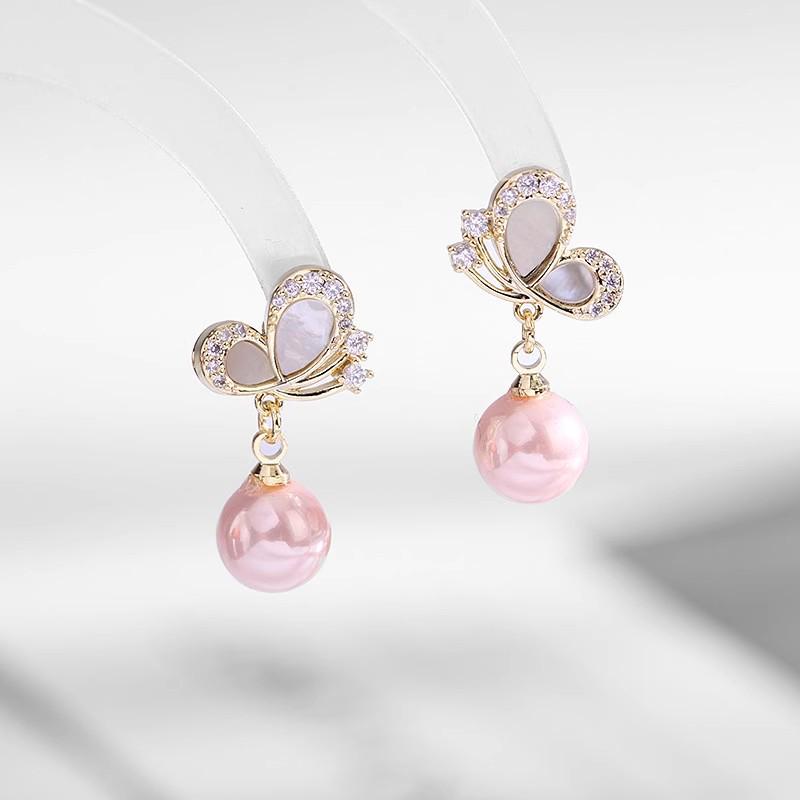 Korean Style S925 Silver Pearl Stud Earrings for Women - Simple, Elegant, and High-End