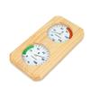 2 In 1 Wooden Sauna Room Thermometer Hygrometer Dual Monitoring High Accuracy Temperature Reading Easy-to-Read Scale Monitor