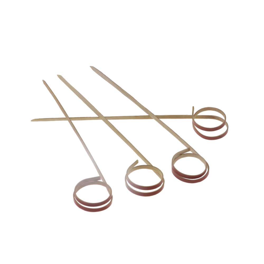 Scissor Shaped Bamboo Eco-friendly Appetizers Picks Cocktail Skewer Ring Toothpick Fancy Sticks