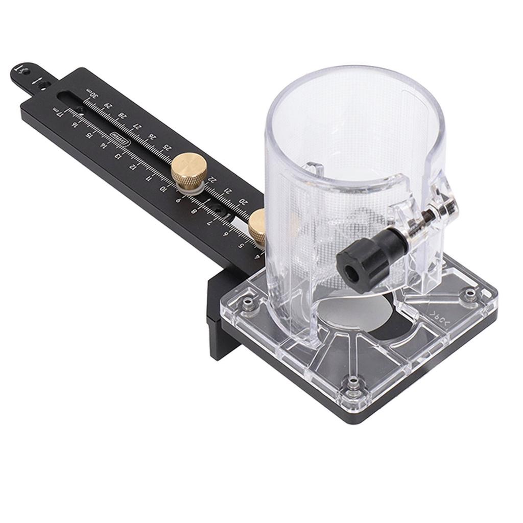 Wood Trimmer Router Base CNC 8mm Pin 2.5mm Nail Holes Milling Circle Slotting Base for 65mm Dia