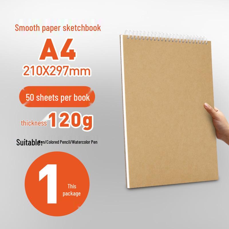 Yuanhao Sketchbook: A4/A5 Coil, 32K/16 Open Art Student Sketchpad, 8K/8 Open for Kindergarten, A3/4K Sizes Available