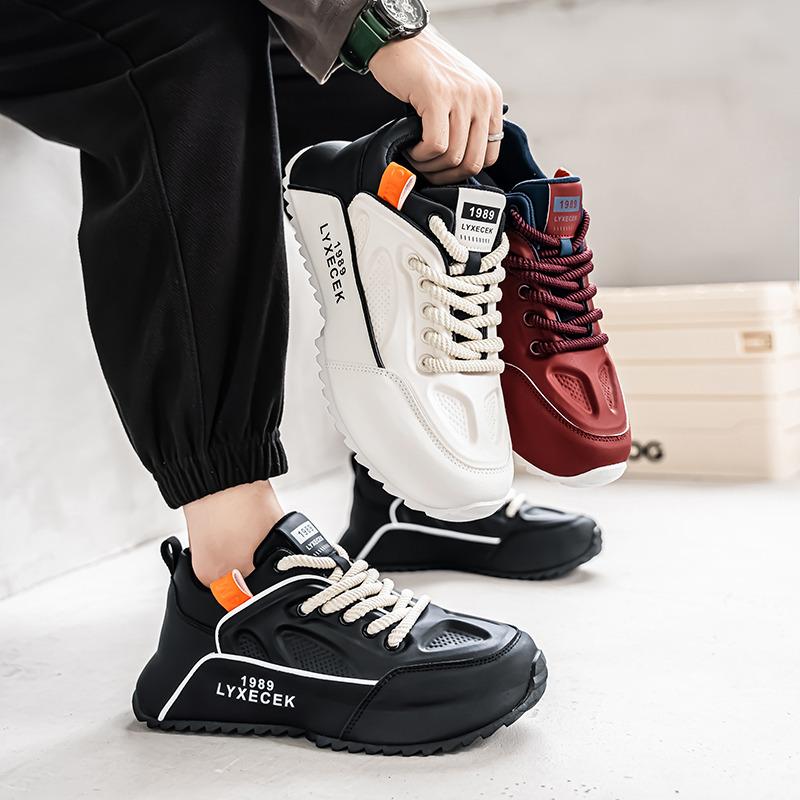 Fashion Retro Sneakers for Men Comfortable Platform Shoes Trainers Mens Lace-up Casual Sneakers Large Size 48 Zapatillas Hombre