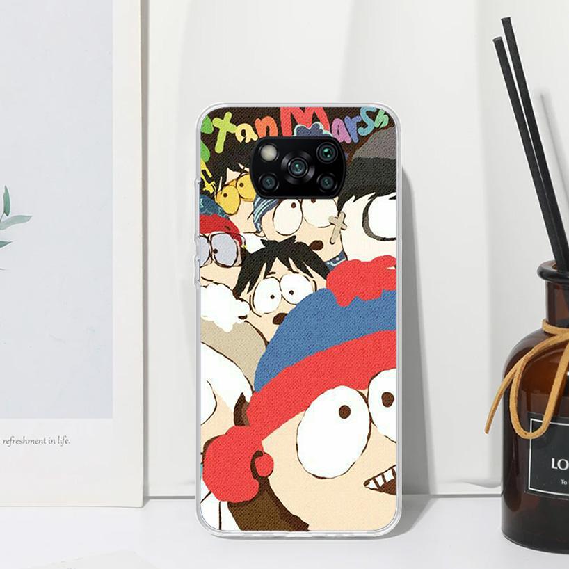 Cartoon S-South-Parkes Phone Case For Xiaomi Poco X7 X6 X5 M7 M8 Pro F7 Ultra Redmi 15C 15 13C 13 12C 12 10 10C 10A Art Fundas P
