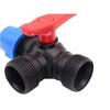 20/25/32/40/50mm PE 3-Way Ball Valve Tube Tap Water Splitter Plastic Quick Valve Connector Irrigation Water Pipe Fittings