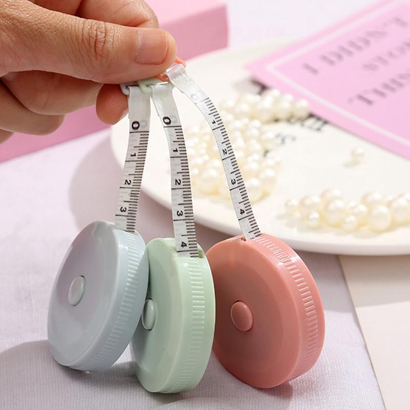 150cm/60" Tape Measures Portable Retractable Children Height Ruler Centimeter Waist Circumference Roll Sewing Measuring Tape