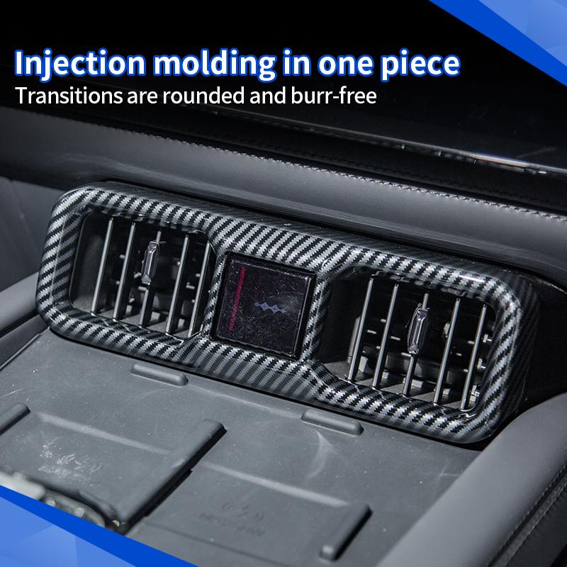 

Для BYD Leopard 8 Denza B8 2025+ Наклейка-крышка на выход воздуховода центральной консоли переключения передач Внутренняя защитная наклейка Вид карбона Автоаксессуары